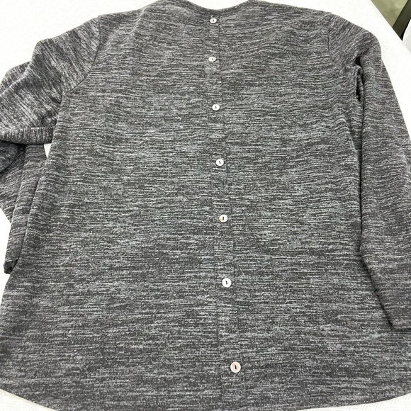 Anna Bella Cozy Cute Knit Sweater 3/4 Sleeve w Silver Studded Cat Design sz 2XL - Picture 4 of 8